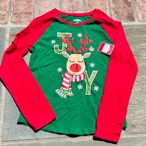 NWT Christmas Raglan shirt